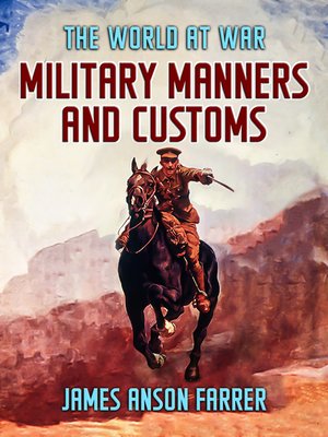 cover image of Military Manners and Customs